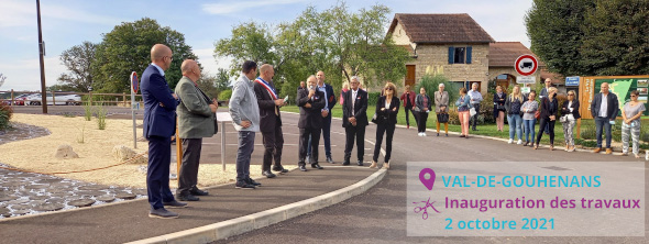 Inauguration des travaux au VAL-DE-GOUHENANS